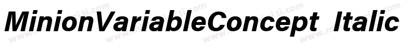 MinionVariableConcept Italic 常规斜体字体转换